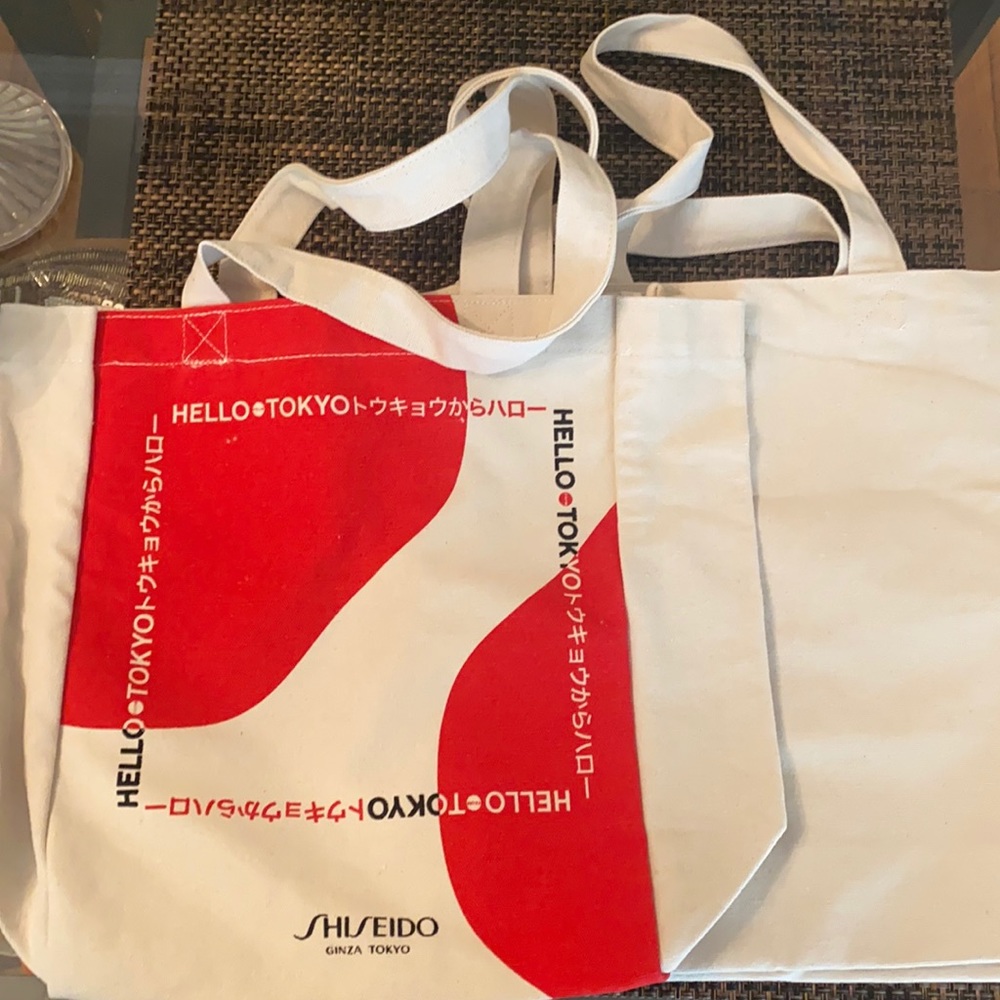 Shiseido Ginza Hello Tokyo Cloth Totes Pair